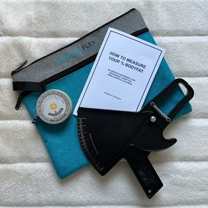 Slim Guide Skinfold Caliper AnthroFlex Kit with Body Mass Index BMI Tape Measure
